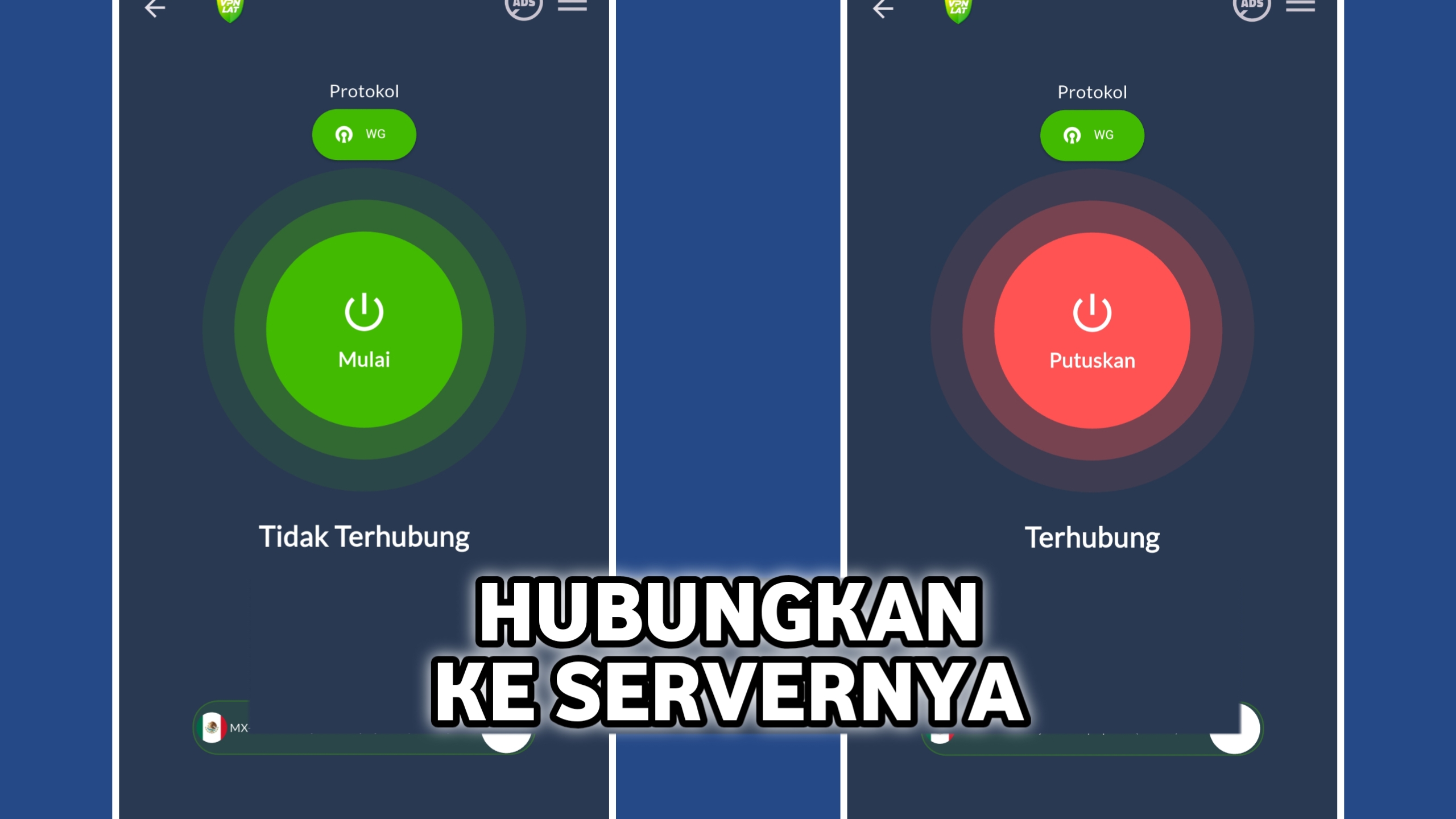 Hubungkan ke server meksiko